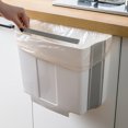 thumbnail image 4 of Organizador Cubo de basura plegable para puerta de armario de cocina, cubo de basura para baño (gris) Ehuebsd Libre de BPA, 4 of 9