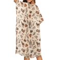 thumbnail image 5 of FKELYI Kimono Cover Up for Women Summer Beach Coverup Cactus Antler Horse Racing Print Half Sleeve Kimono Cardigan Sheer Beachwear Comfy Resort Wear for Ladies Casual Outfit, 5 of 6