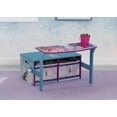 thumbnail image 4 of Disney Frozen 2-in-1 Activity Bench and Desk by Delta Children - Greenguard Gold Certified, Blue/Purple, 4 of 9