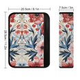 thumbnail image 6 of WYYP Flowers Floral Pattern Car Seat Strap Pads Comfortable Car Interior Decor 2Pcs, 6 of 6