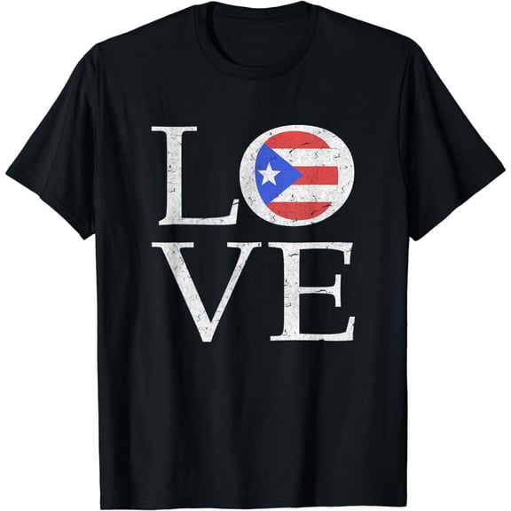 Puerto Rico T-shirt Puerto Rican Flag Souvenir Love Pr Gift