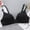 Black, variant on Women's Bra Push up Low Cut Seamless Wireless Bra Green