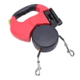 thumbnail image 1 of Dog Retractable Leash, Dual Handle Pet Traction Leash with LED Light for Medium Small Dogs, Provides Safety and Visibility in Low Light Conditions, 1 of 7