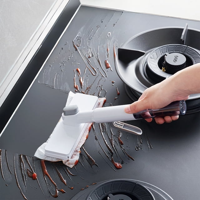 Wet And Dry Spray Bottle Small Mop Cloth Clip Mop Household One Mop Clean Rotating Mop Hands Free From Dirt