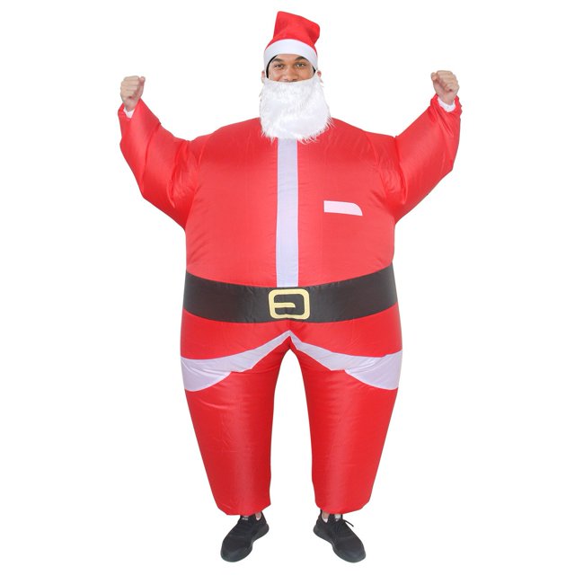 Ropa inflable navideña Accesorios para el escenario navideño Ropa navideña Ropa inflable para muñecos de Papá Noel