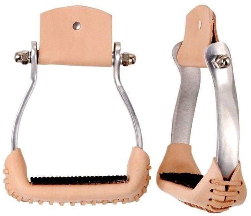 Horse Western Lightweight Aluminum Barrel Racing Saddle Rubber Grip