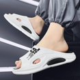 thumbnail image 5 of Men's Beach Slippers with Soft Low Arch Support Comfortable Thick Sole Anti Slip Easy To Clean, 5 of 5
