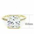 thumbnail image 3 of Rings for Women Gold 316L Stainless Steel DA172 - AAA Grade Cubic Zirconia in Clear, 3 of 5