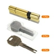 thumbnail image 3 of Uxcell 32.5/77.5 (110mm Overall) European Double Lock Cylinder with Keys, 3 of 6
