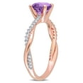 thumbnail image 4 of Everly Women's Amethyst 14K Rose Gold Engagement Ring, 4 of 7