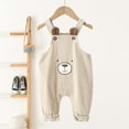 thumbnail image 2 of CAIVO Kids Autumn Corduroy Baby Overalls For Boys Cute Toddler Suspenders Romper With Adjustable Straps Comfortable Soft Soft Onesie, 2 of 6