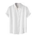 thumbnail image 2 of SDNall Chemise Décontractée pour Hommes à Manches Courtes et Col Rabattu, Fermeture à Boutons, Blouse Hawaïenne, 2 of 9