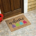 thumbnail image 6 of kedshhgu Summer Holiday Door Mat,Home Sweet Home Leaves Indoor Outdoor Non-Slip Doormat,Entryway Front Porch Summer Welcome Mat Grey for Entrance Decor, 6 of 9