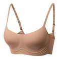 thumbnail image 4 of Kureaily Women's Comfortable Large Thin Sagging Side Beauty Back Shining No Steel Ring Wrapping Bra Full Coverage Bras, 4 of 4