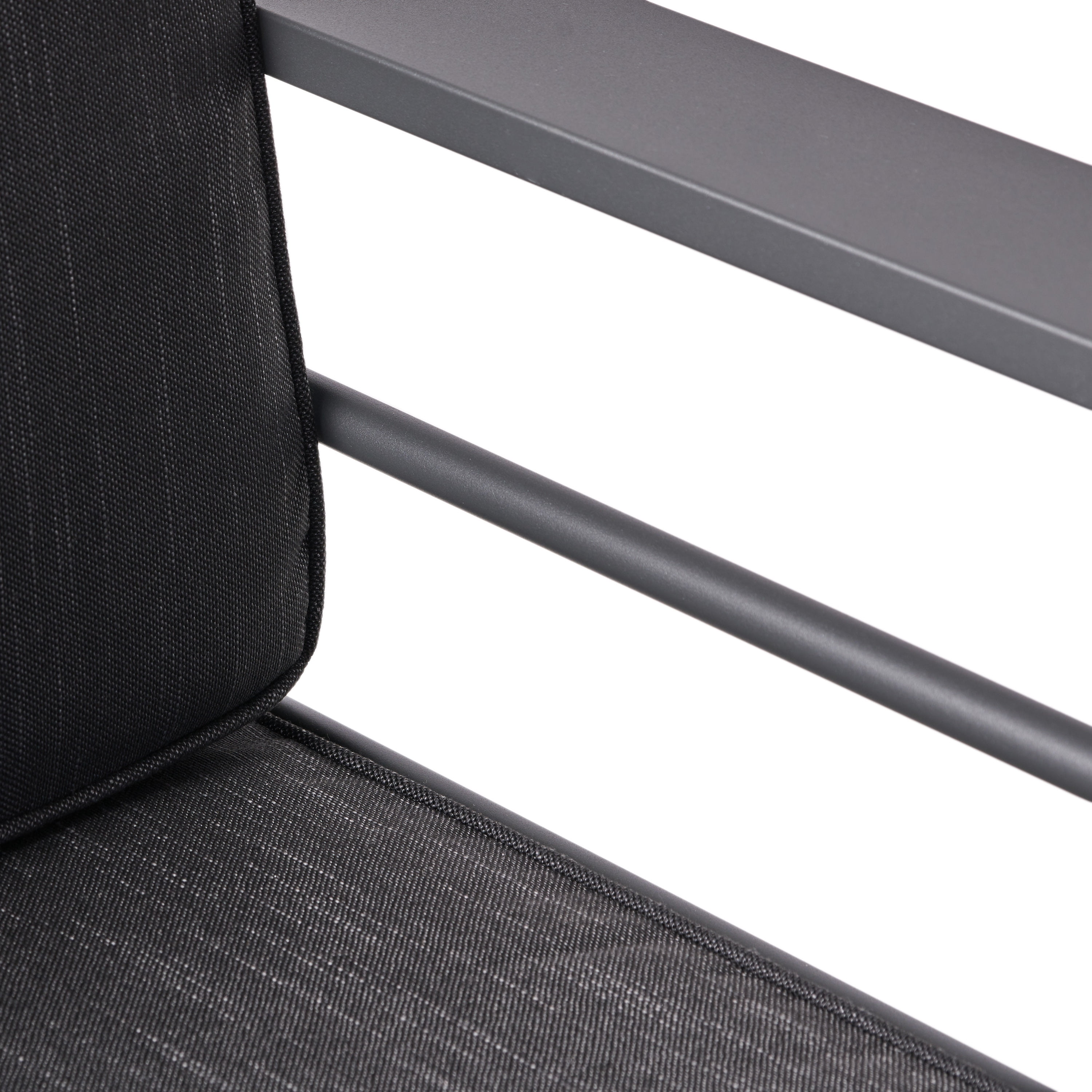 Miller Aluminum Indoor/Outdoor Club Chair, Gray and Dark Gray