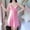 Pink, variant on Naittoop Women's Satin Silk Cami Nightgown Bow V Neck Full Slip Spaghetti Straps Summer Nightdress Sexy Lingerie Dress