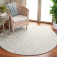 thumbnail image 2 of SAFAVIEH Ebony Acacia Diamond Area Rug, Light Blue/Ivory, 6' x 6' Round, 2 of 8
