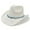 White, variant on Fgnfyis Western Classic Shapeable Straw Cowboy Hat for Women Men Summer Sun with Decorative Bands Brown One Size