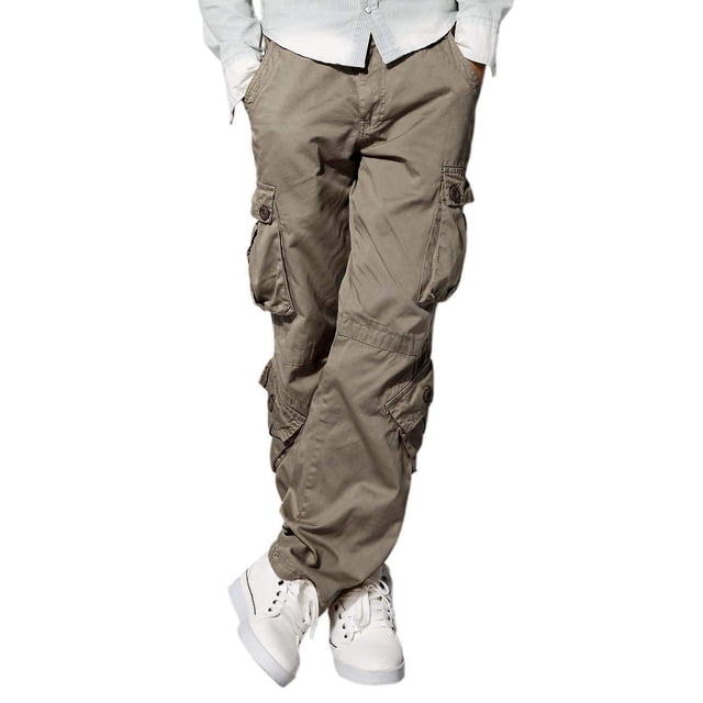 Pantalones Cargo Match para Hombre Wild Café Claro Talla 38