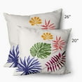 thumbnail image 3 of Simply Daisy 26 in x 26 in Tropical Multi-color Polyester Throw Pillow, 3 of 3