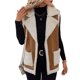 thumbnail image 3 of Chalecos de Ante Sintético para Mujer, Chaquetas Sin Mangas con Cuello en V, Botones y Forro , Ropa Informal para Otoño e Invierno. Color Caramelo XL, 3 of 9