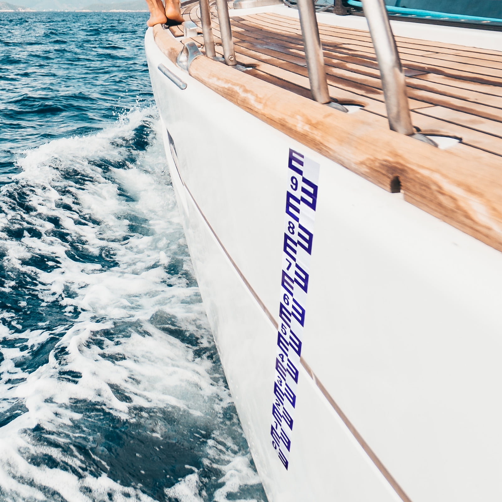 Pool Wasserstand Anzeige - Reflektierender Edelstahl Aufkleber Für Klare Messung