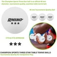 thumbnail image 3 of Champion Sports 3 Star Table Tennis Ball Pack, Tournament Grade Equipment, 38 Balls, White Ping Pong Balls, 40mm Seamless Design, CTTA and ITTA Approved, 3 of 8