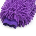 thumbnail image 2 of Unique Bargains 3 Pcs Purple Microfiber Chenille Car Cleaning Glove, 2 of 5