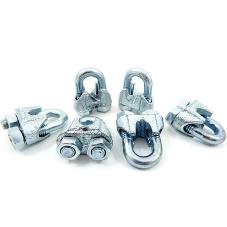 

Red Hound Auto 8 New Malleable Zinc Wire Rope Cable Clips 5/16 Inches