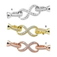 thumbnail image 2 of fastboy Bracelet Necklace Clasp Copper Bracelets Hook Sparkling Delicate Jewellery Making Finding Replacement Accessory Rose Gold, 2 of 6