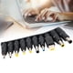 thumbnail image 1 of Kits de adaptador de corriente CC ANGGREK 8PCS Conector de CC universal Negro, 1 of 8