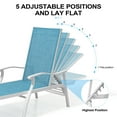 thumbnail image 5 of Crestlive Products Outdoor Blue Lounge Chair Aluminum Adjustable Recliner Chaise, 5 of 8