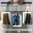 thumbnail image 3 of Cuteduck Women Plus Size Fall Fashion Button Up Coat Long Sleeve Lightweight Trench Solid Swing Windbreaker Coat 1X-4X, 3 of 7