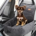 thumbnail image 2 of Perro Coche Asiento Estimular Asiento para Mediano Pequeño Tamaño Cachorro Gato Gris, 2 of 8