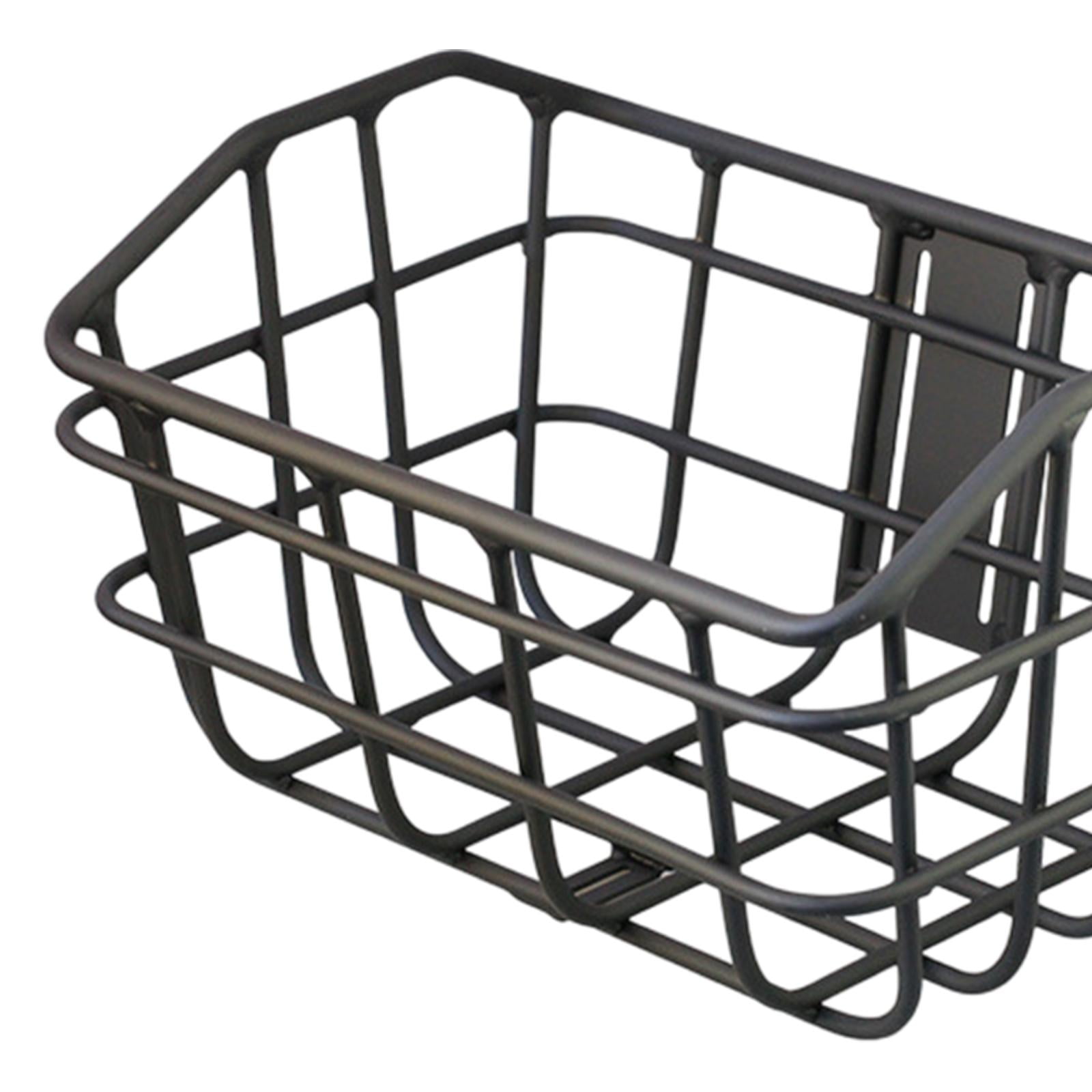 Baoblaze Bike Basket Cargo Basket Front Easily Install Sturdy Construction Large Capacity Accessories Black for People Women Men Bikes