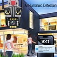 thumbnail image 4 of 5K 12MP Outdoor Waterproof CCTV Wireless Surveillance Camera,3 Lens PTZ Wifi Camera With Auto Tracking,2-Way Audio,Night Vision, 4 of 7
