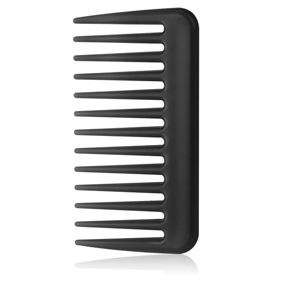 RAGUPEL Mini Travel Comb,Small Wide Tooth Comb Portable Pocket Combs Curl Comb Shower Comb Detangling Hair Combs for Women Curly Hair,Wavy Hair,Wet and Dry Hair,Wallet Comb for Men - Black