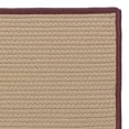 thumbnail image 2 of 6' x 8' Maroon and Tan All Purpose Handcrafted Reversible Rectangular Outdoor Area Throw Rug, 2 of 2