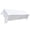 White, variant on YAHHU 57 x 126 inches / 145 x 320 cm Rectangle Tablecloth Table Cover Stain Resistant Wrinkle Free 100% Polyester Banquet Wedding Party Dining Decor Solid Black