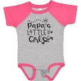 thumbnail image 3 of Inktastic Papa's Little Girl with Hearts Flower and Butterfly Girls Baby Bodysuit, 3 of 5