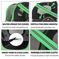 thumbnail image 3 of CQSXDA Steel Frame Folding Dog Bike Trailer with 100LB Capacity Ideal for Cycling, Jogging, and All-Outdoor Activities，Black+Green, 3 of 17