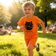 thumbnail image 4 of Edvintorg Boys Summer Outfits Cute Printed Lightweight Crew Neck Short Sleeve Casual Shirt and Short Kids Clothes Boys Size 0-8, 4 of 6