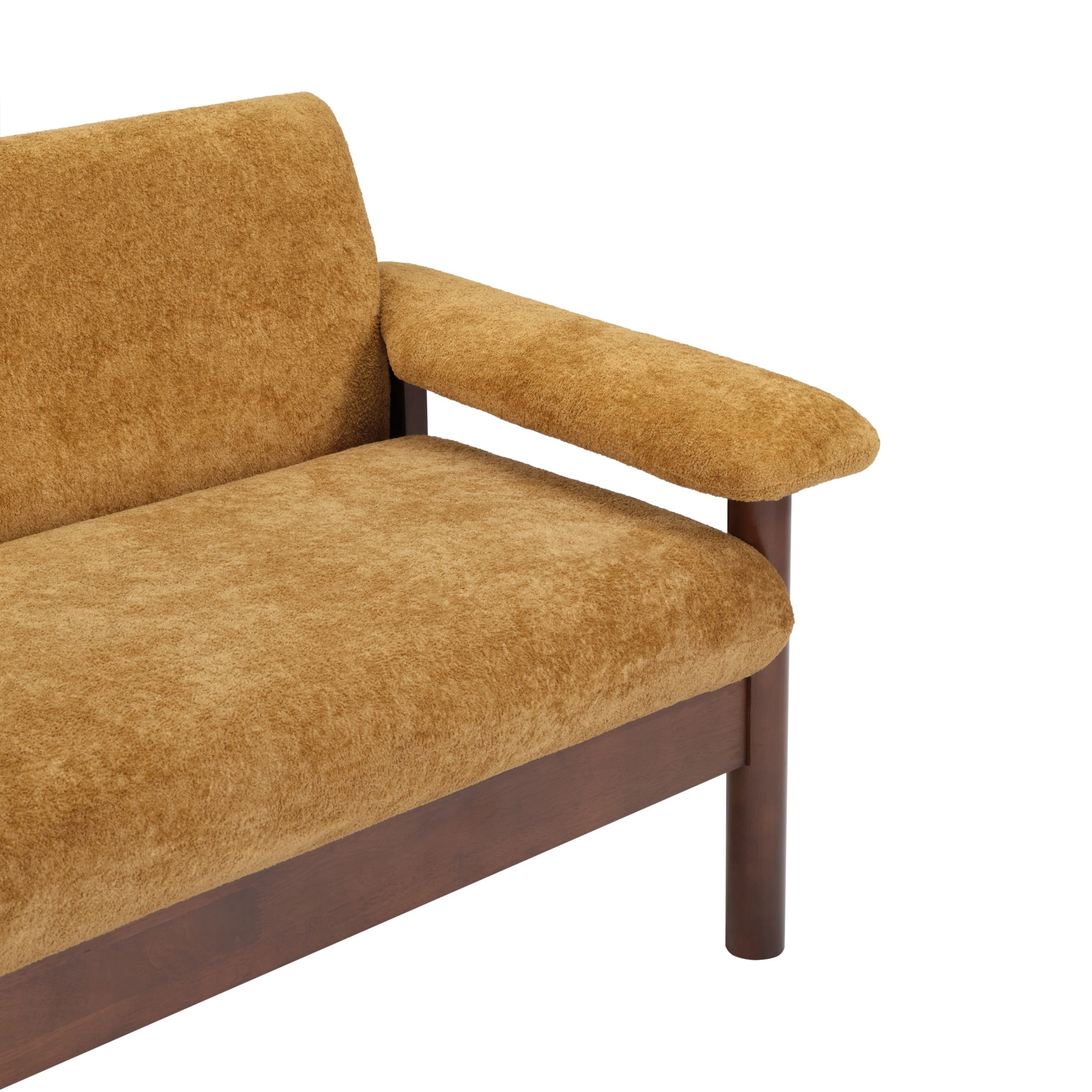 Christopher Knight Home 70" Modern Sofa, Chenille Upholstered Couch with Pillow Top Arms, Yellow