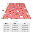 thumbnail image 4 of Hello Kitty Fleece Blanket Super Soft Cozy Throw Blanket 40"X30", Lightweight Fuzzy Comfy Flannel Blanket Warm Plush Throw Blankets For Couch, Sofa, Bed, 4 of 7