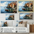 thumbnail image 4 of Designart "Cinque Terre Beige Italy wall art I" Italy Floater Framed Canvas Wall Art, 4 of 7