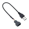 thumbnail image 4 of Furulu Car 4 PIN Plug USB CD Radio Media Wire Cable Connector Adapter For Hyundai Sonata Tucson Kia KX3 KX5 KX5 Sorento, 4 of 5