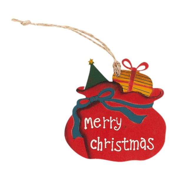 Colgante navideño colgante,Adornos colgantes para árbol de Navidad Decoración navideña,Adornos de madera para fiestas,accesorios para fotografías,regalos de madera,Adornos para Estilo B