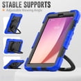 thumbnail image 5 of Case for Lenovo Tab M8 4th Gen 2024/2023 (TB-301FU, TB-300FU), 360 Rotating Stand Handle Pencil Holder Shoulder Strap Heavy Duty Shockproof Cover, Blue, 5 of 7