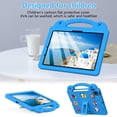 thumbnail image 2 of Case For iPad Pro 11 inch M4 (2024)/Air 11 M2 (2024)/Air 11" M3 (2025) Cute Portable Kids Shockproof Cover With Stand and Pen Holder, 2 of 8