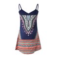 thumbnail image 4 of Fridja Womens Summer Printing Color Block Sleeveless Mini Sundress Sling Skirt Dress, 4 of 5
